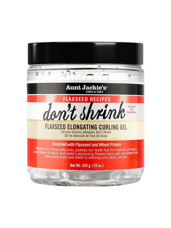 Curls & Coils Don't Shrink Flaxseed Elongating Curling Gel, 15 oz