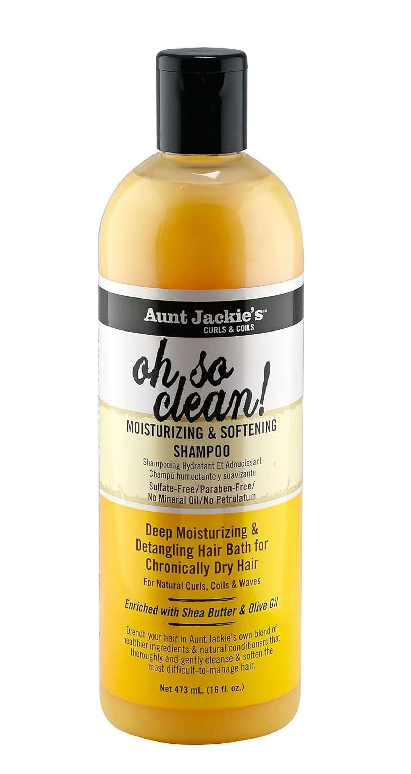 Aunt Jackie's Curls and Coils Oh So Clean Deep Moisturizing and Softening Hair Shampoo for