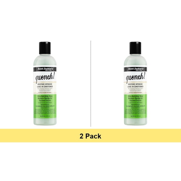 Aunt Jackie's Curls & Coils Quench! Moisture Intensive Leave-In Conditioner, 12 oz - 2 Pack
