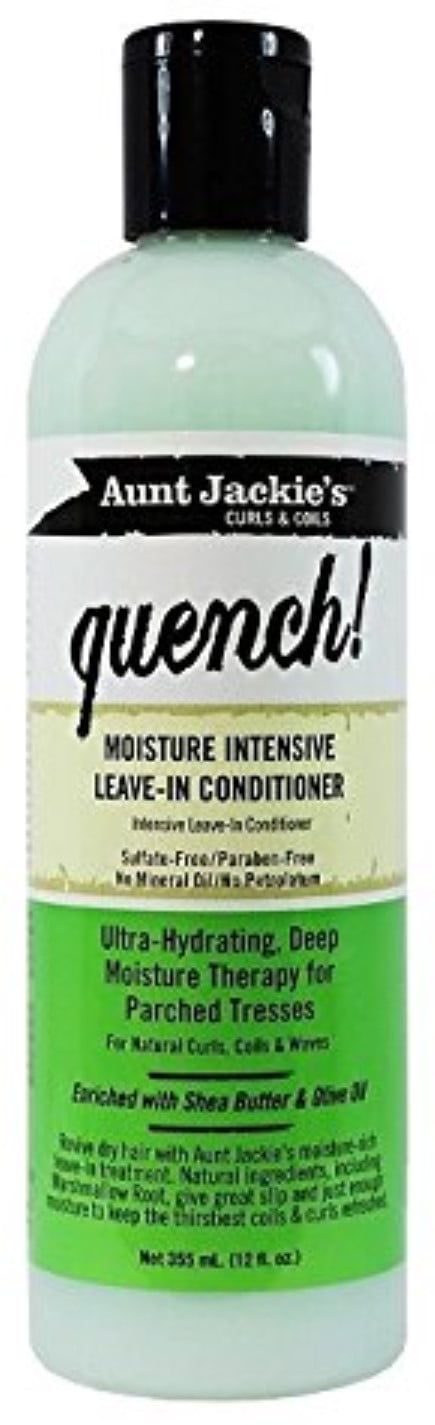 Aunt Jackie's Curls & Coils Quench! Moisture Intensive Leave-In Conditioner, 12 oz (Pack of 4)