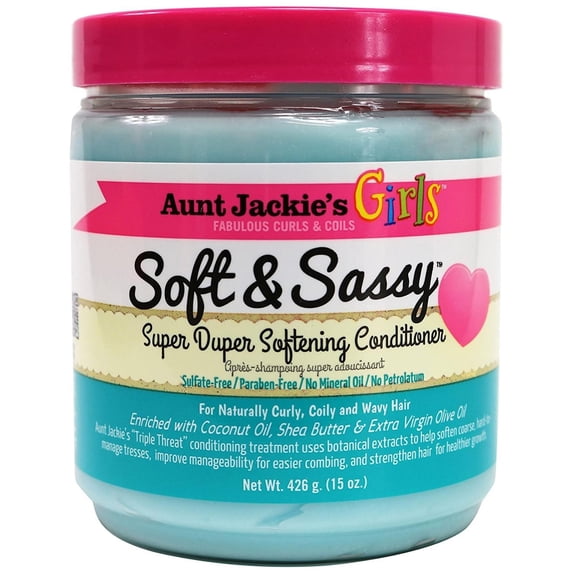 Aunt Jackie's Girls Soft And Sassy Super Softening Conditioner 15 Oz, Pack of 2