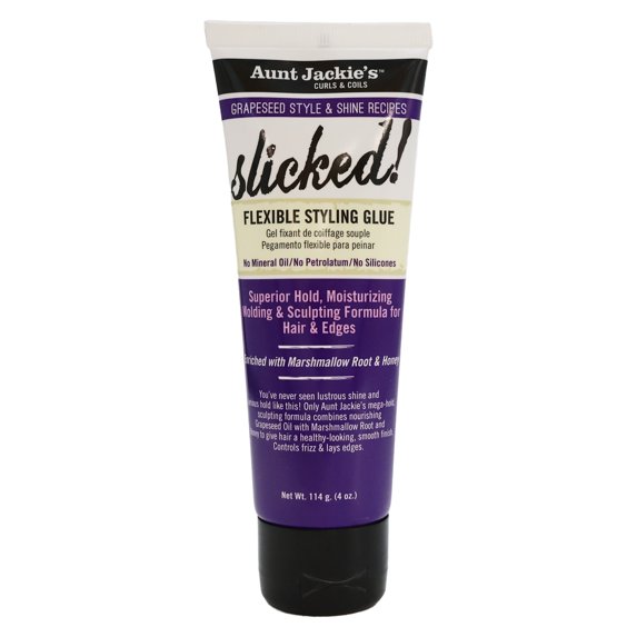 Aunt Jackie's Grapeseed Style Slicked Flexible Styling Glue, 4 Oz., Pack of 12