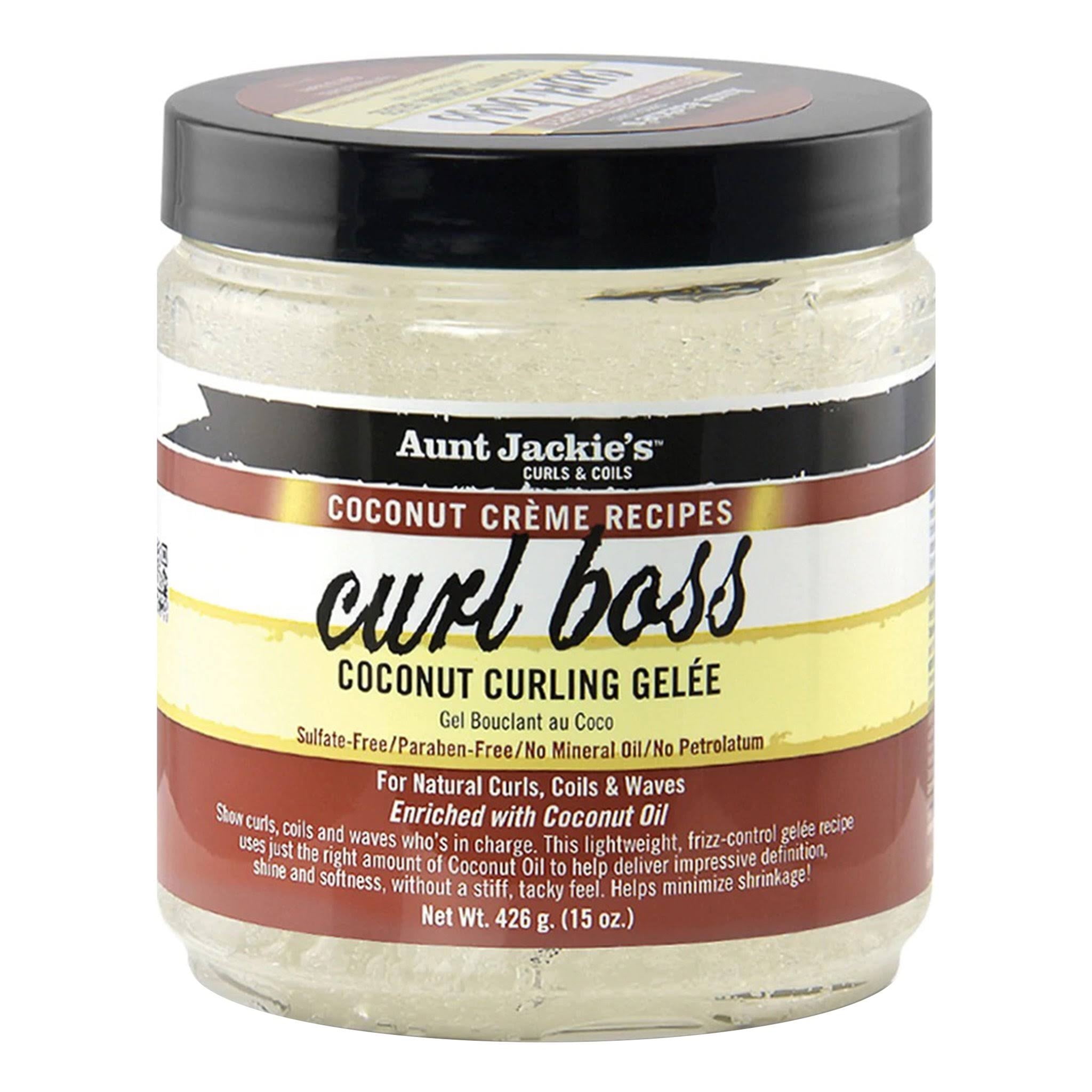 Aunt Jackies Coconut Creme CURL BOSS Curling Gelee 15 Oz * BEAUTY TALK
