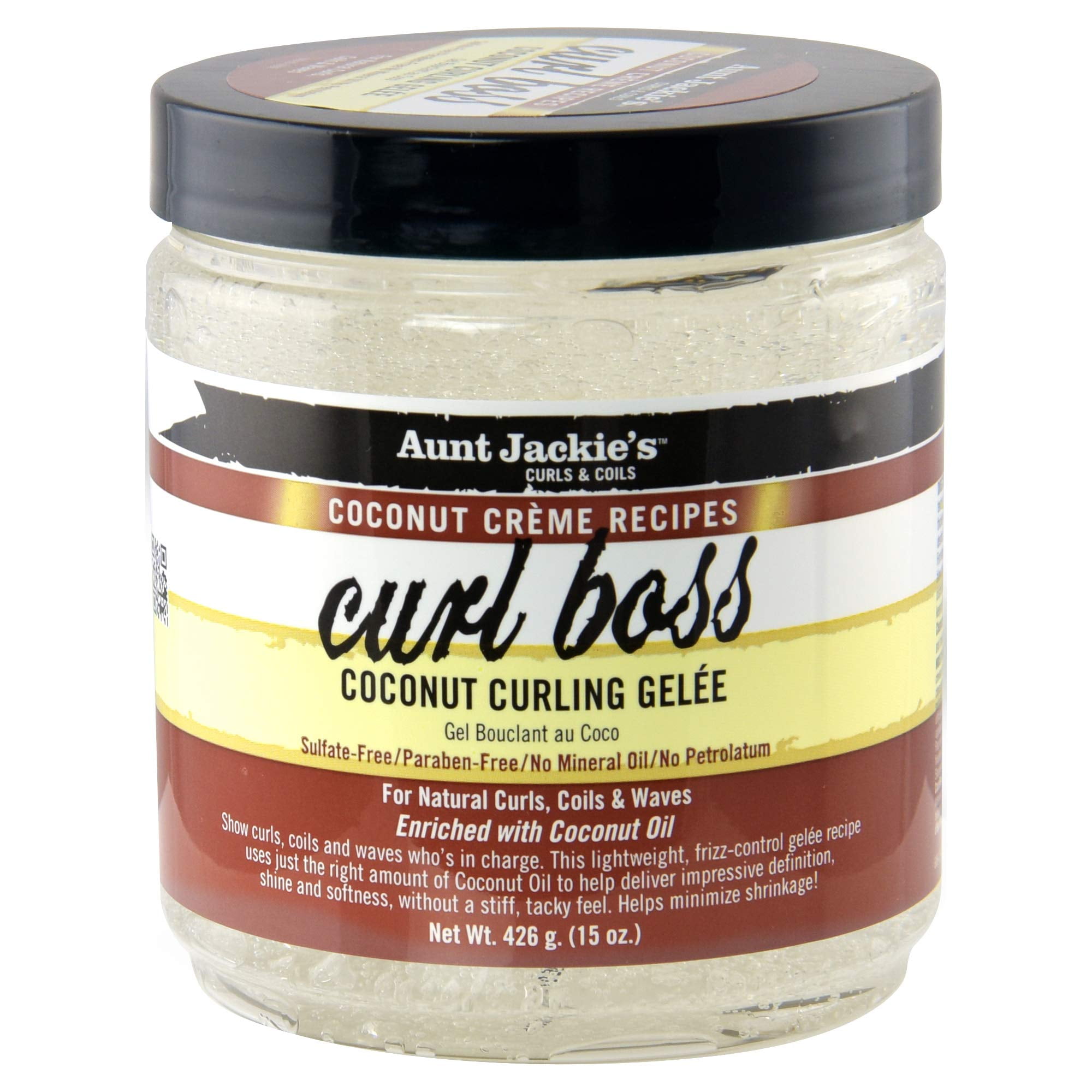 AUNT JACKIE'S Curl Boss Coconut Curling Gelee (15oz) AUNT JACKIE'S Curl Boss Coconut Curling Gelee (15oz)