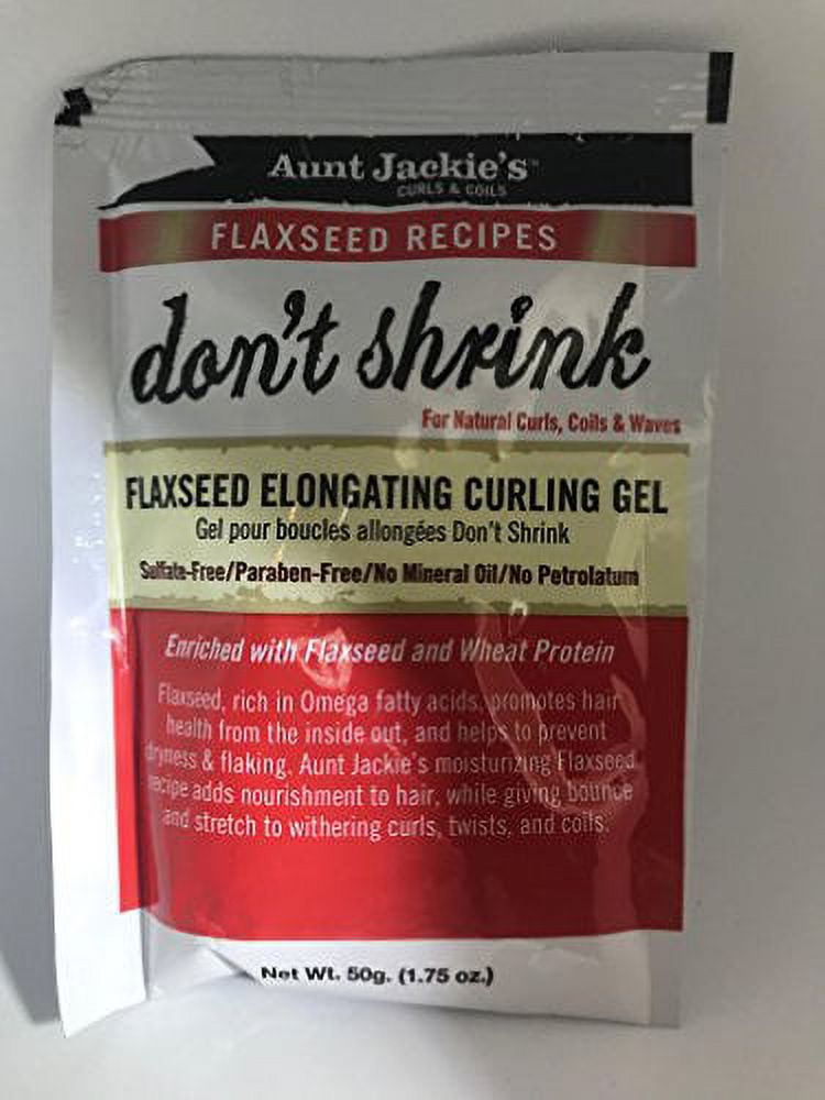 Aunt Jackies Dont Shrink Flaxseed Elongating Curling Gel 1.75 oz