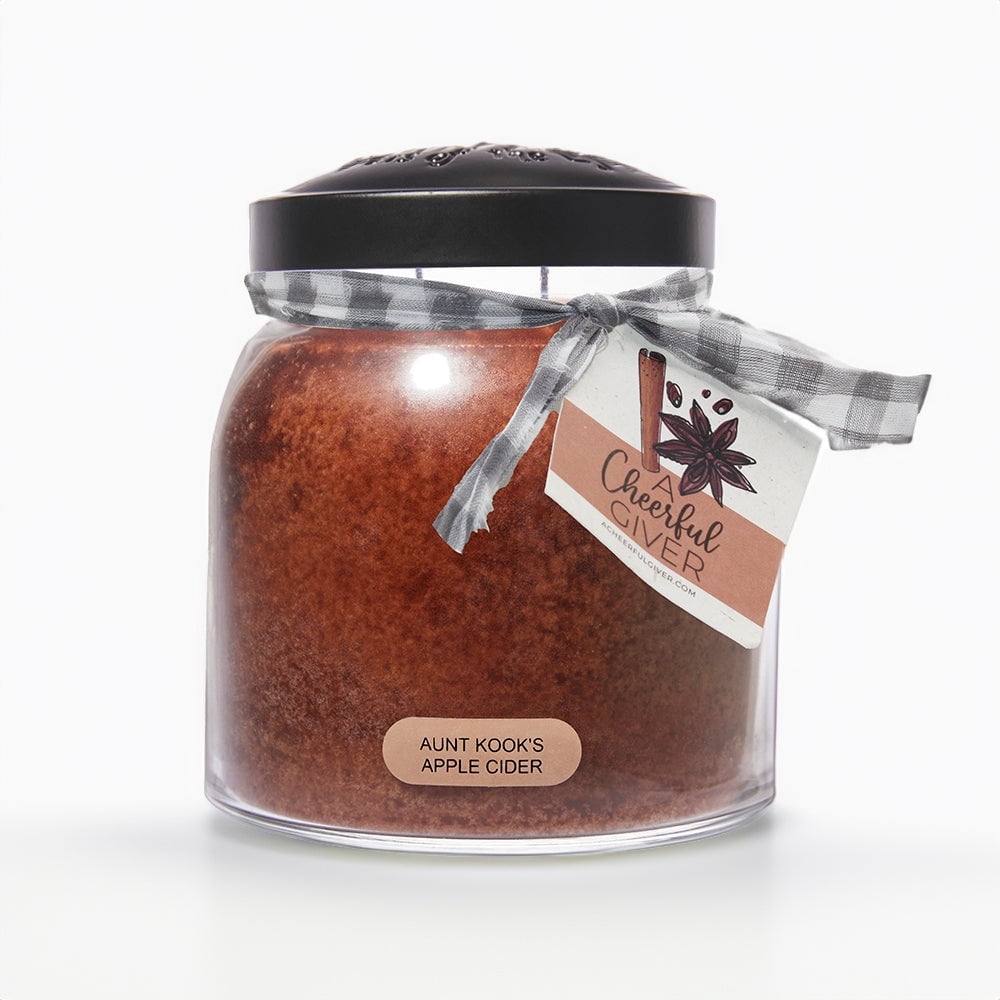 34oz Papa Jar Candle-Aunt Kook's Apple Cider