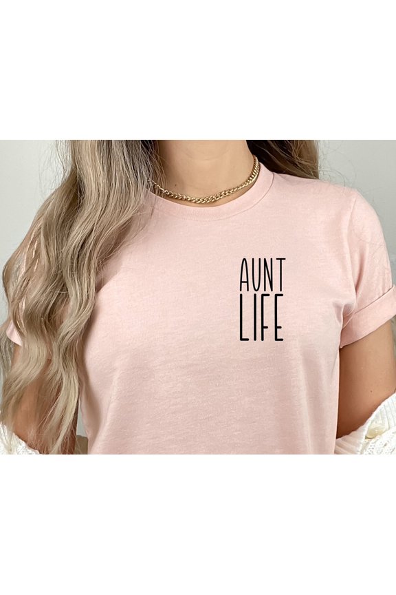 Aunt Life Tshirt Auntie Pocket Shirt Shirts For Aunt Womens Clothing Aunt To Be Tshirt Aun