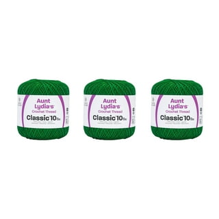 Multicolor Cotton Crochet Thread - Size 10 - Variegated Garden Greens —