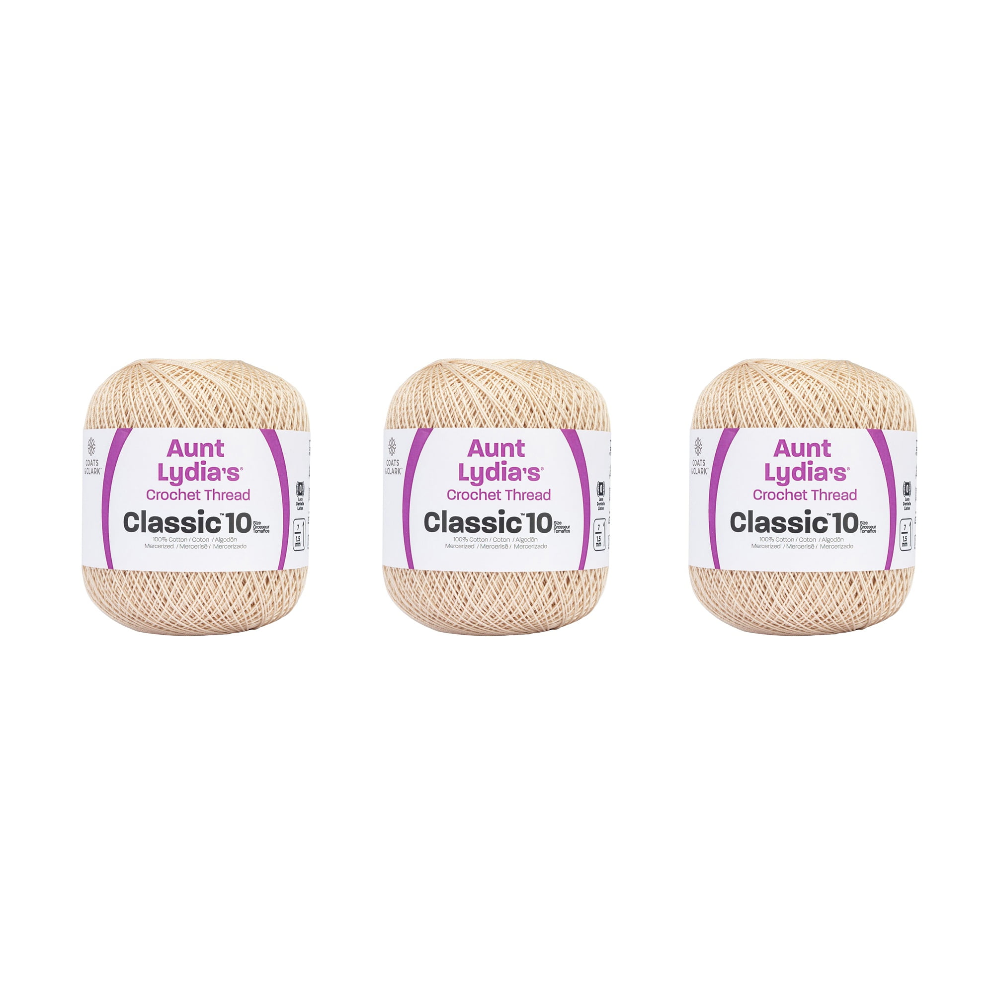 ANTIQUE WHITE Classic Crochet Thread Size 10