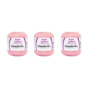 Aunt Lydia Classic Orchid Pink Crochet - 3 Pack of 350y/320m - Cotton - Gauge 10 - Crochet
