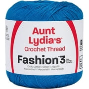 Aunt Lydia Fashion Blue Hawaii Crochet - 3 Pack of 150y/137m - Cotton - Gauge 3 - Crochet