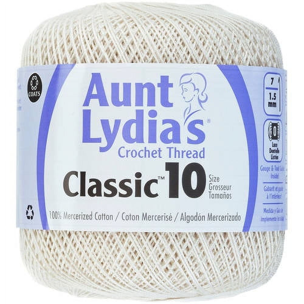 Aunt Lydia's Classic Crochet Thread Size 10-Bright Coral, 1 count