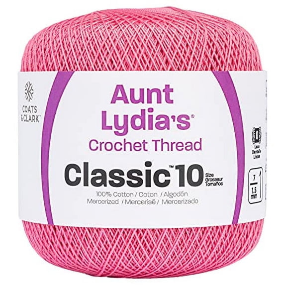 Aunt Lydia's Classic Crochet Thread Size 10-French Rose