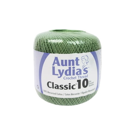 Aunt Lydia's Classic Crochet Thread Size 10-Frosty Green