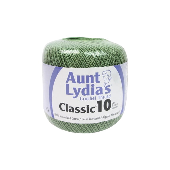 Aunt Lydia's Classic Crochet Thread Size 10-Frosty Green