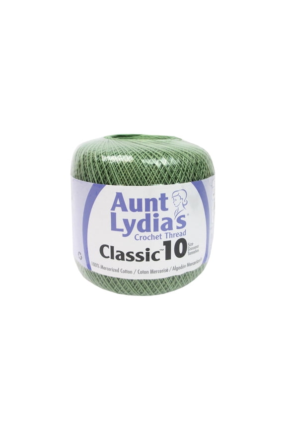 Aunt Lydia's Classic Crochet Thread Size 10-Frosty Green