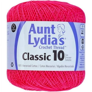 Aunt Lydia's Fashion Crochet Thread Size 3 Warm Rose