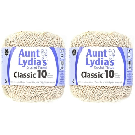 Aunt Lydia's Classic Crochet Thread Size 10-Natural