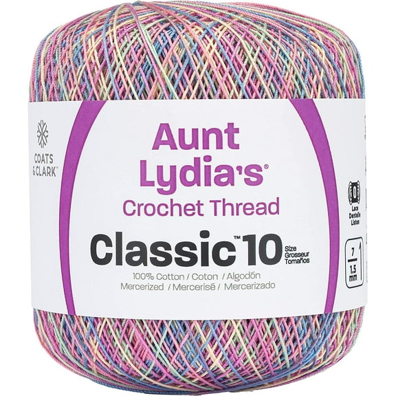 Aunt Lydia's Classic Crochet Thread Size 10-Pastels