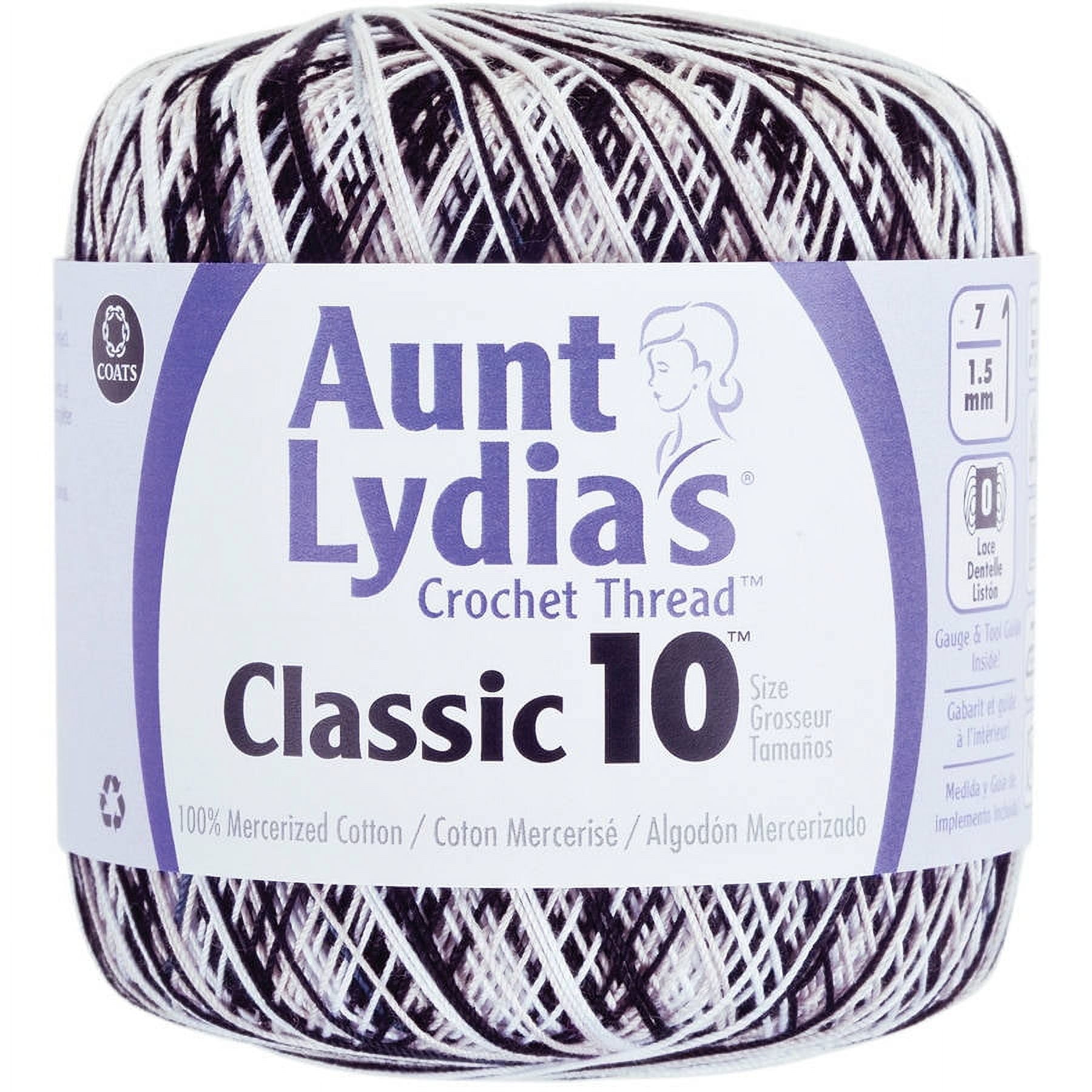 Aunt Lydias Crochet Thread Classic 10 Lot of 4 Color Mix 3@ 350 Yrd 1@76g  Not 86