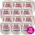 Aunt Lydia's Fashion Crochet Thread Size 3 Bridal White, Multipack of