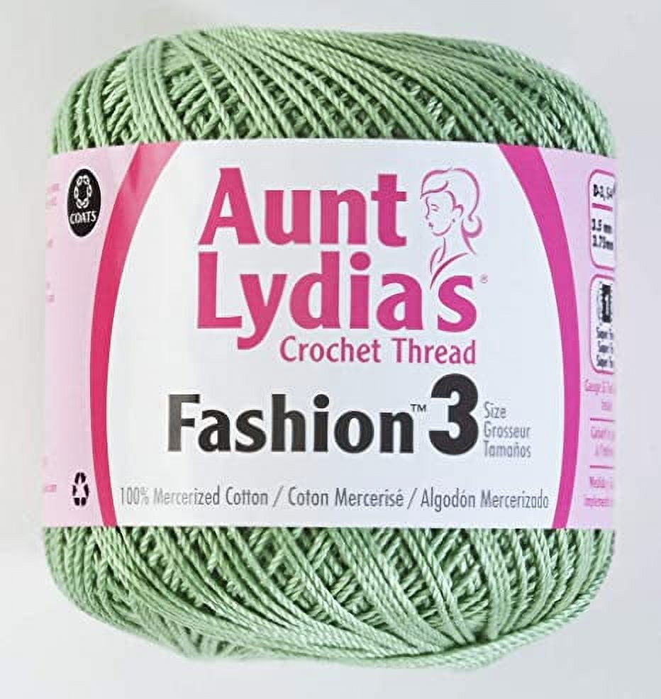Coats Aunt Lydia's Fashion Crochet Thread Size 3 Warm Rose 150 Yards for  sale online