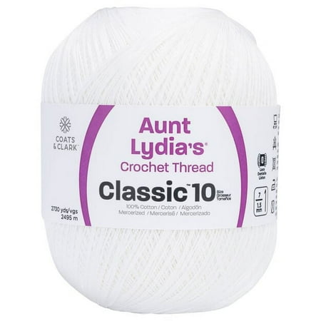 Aunt Lydia's® Jumbo Crochet Cotton Thread - White