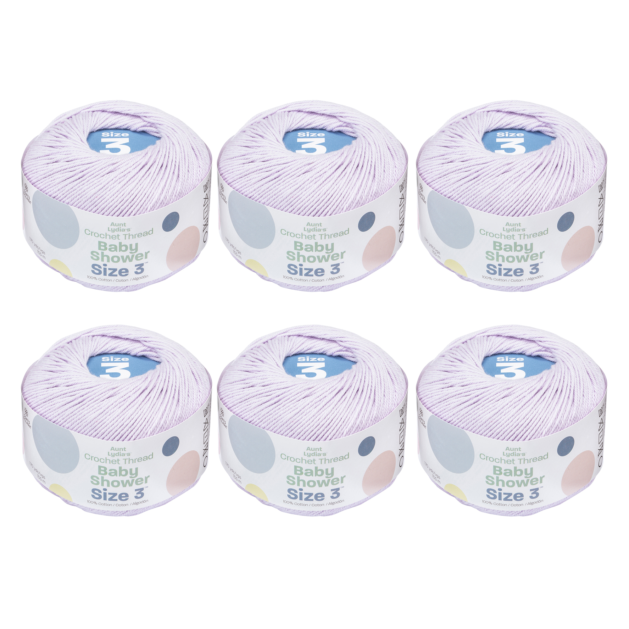 Red Heart Classic Cotton Size 10 Crochet Orchid Pink Thread, 1 Each