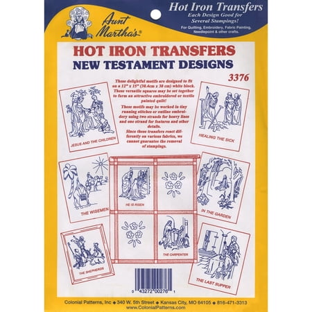 Aunt Martha'S Iron-On Transfer Collection-New Testament