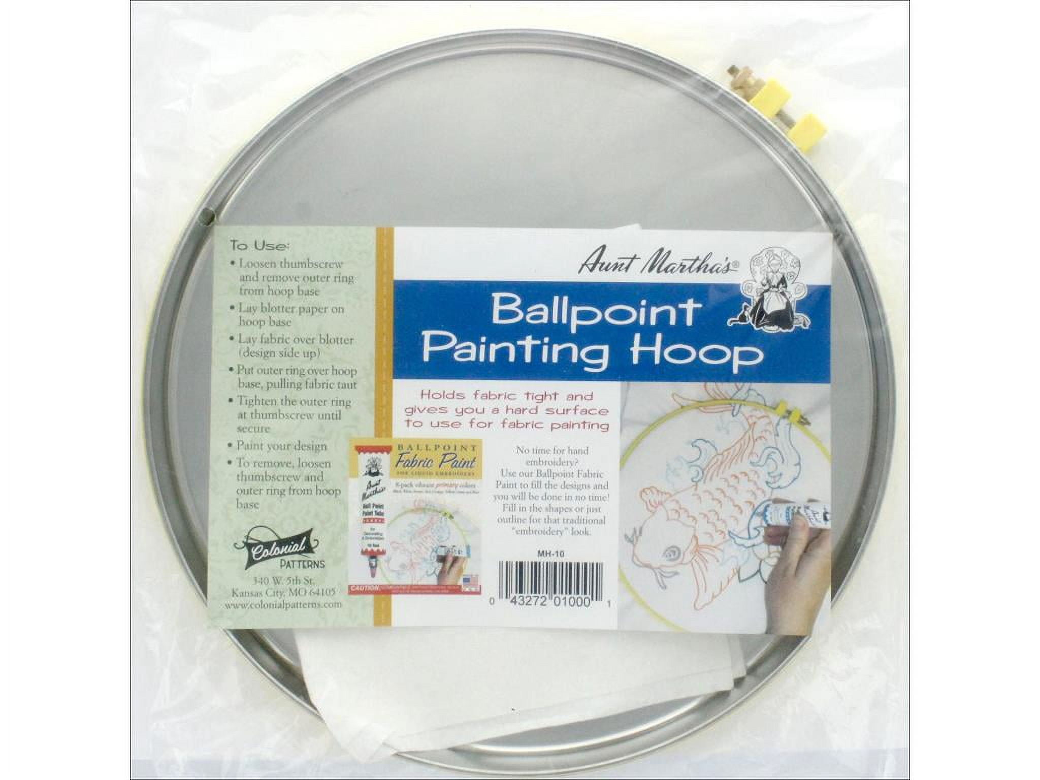 Aunt Martha's 10" Hoop with Blotter Pkg