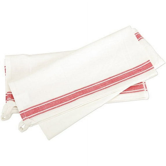Aunt Martha's 18" x 28" Vintage Red Stripe Towel, 1 Each