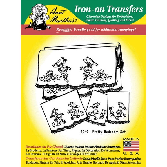 Aunt Martha's #3049 Pretty Bedroom Set