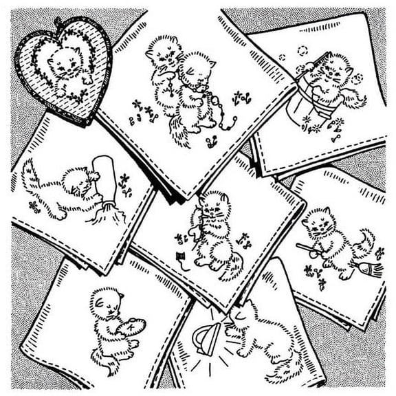 Aunt Martha's #3606 Kittens for Tea Towels