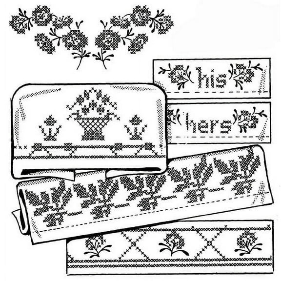 Aunt Martha's #3791 Lovely Borders for Pillow Cases