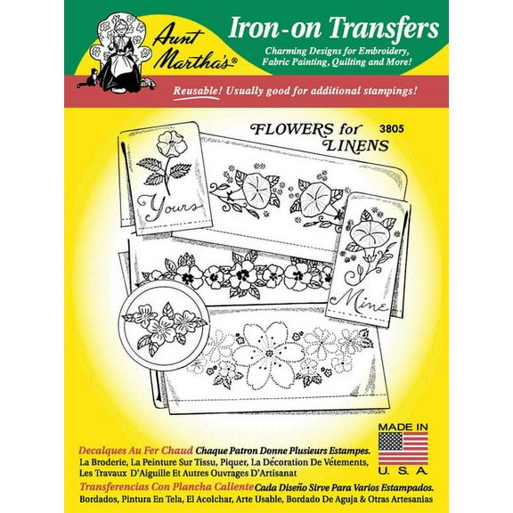Aunt Martha's #3805 Flowers for Linens