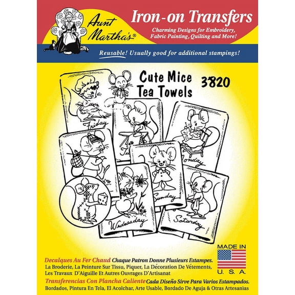 Aunt Martha's Mice Tea Towels