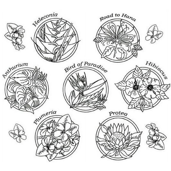 Aunt Martha's #4006 Tropical Flowers