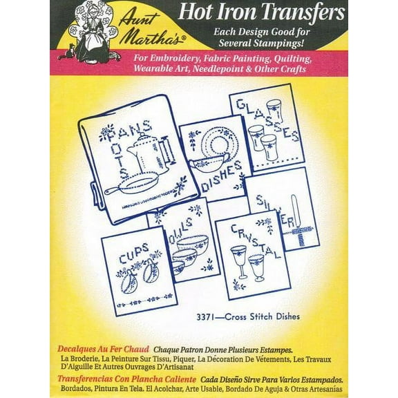 Aunt Martha's 7" x 0.1" Hot Iron Embroidery Transfer Paper