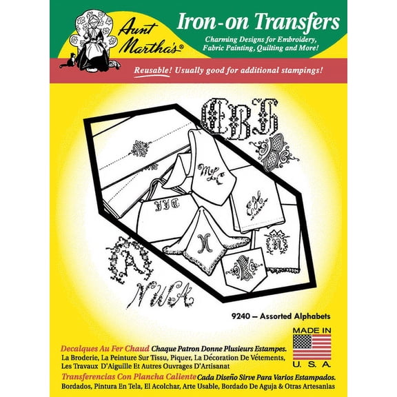 Aunt Martha's #9240 Three Alphabets