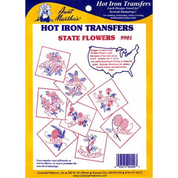 Aunt Martha's #9901 State Flowers