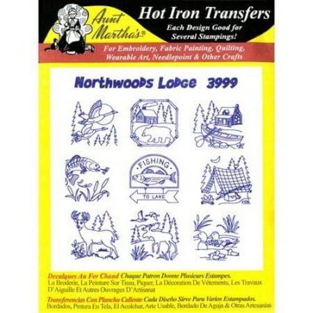 Aunt Martha's Brand Black Iron-on Transfer Pattern for Embroidery 1 Each