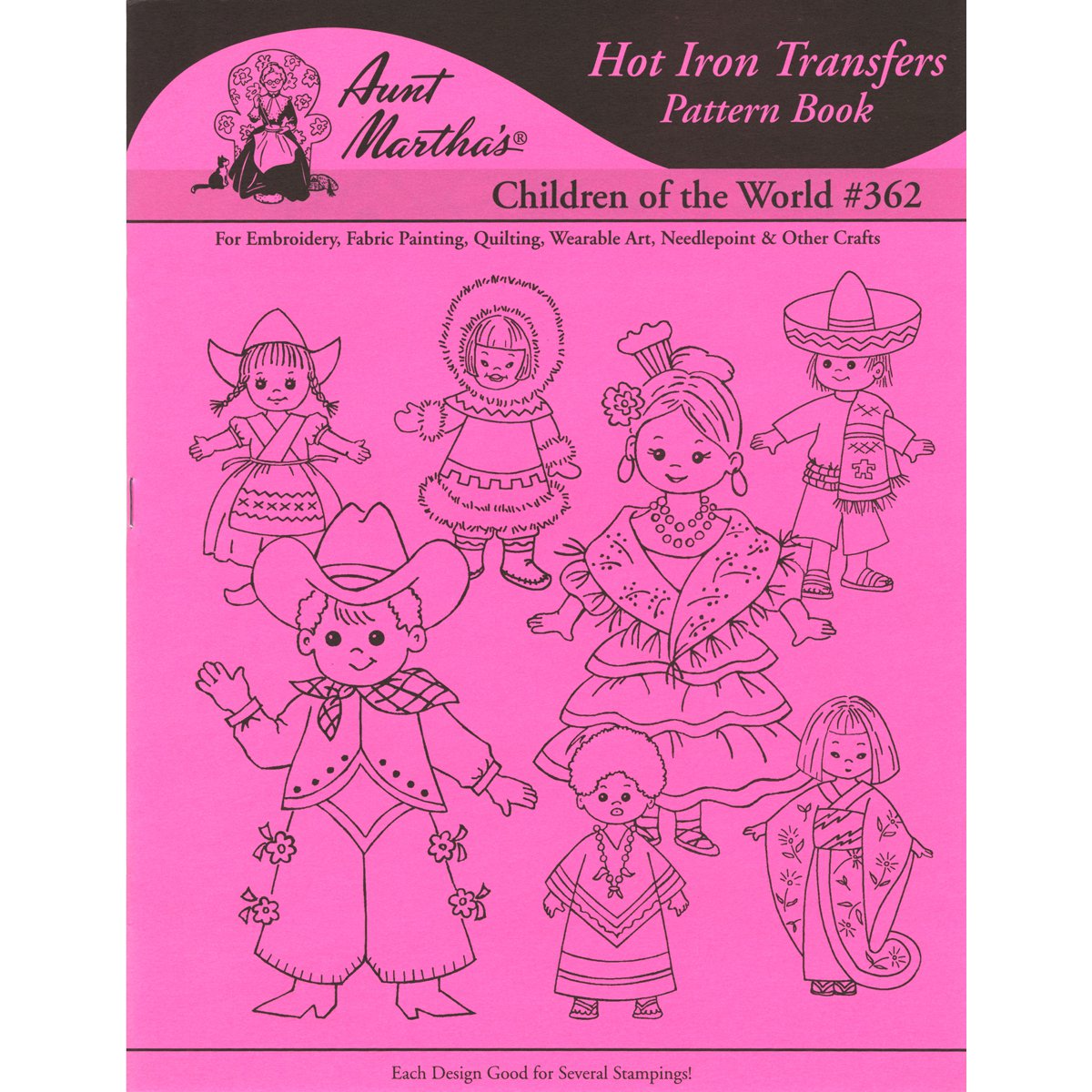 Aunt Marthas IronOn Transfer BooksChildren Of The World