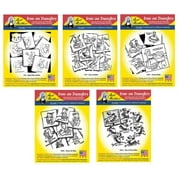 Aunt Martha's Iron On Transfer Patterns for Stitching, Embroidery or Fabric Painting, Patterns for Days of the week Tea Towels, Quantity of 5