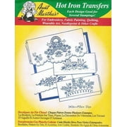 Aunt Martha's Pillow Slips Hot Iron Embroidery Transfer