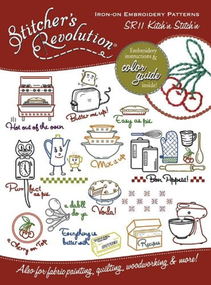 Aunt Martha's Stitcher's Revolution IronOn TransfersKitchen