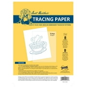 Aunt Martha's Tracing Paper 50 Sheets for Art Projects or to Create Your Own Transfer Patterns Sheet Size 7x7 Inches