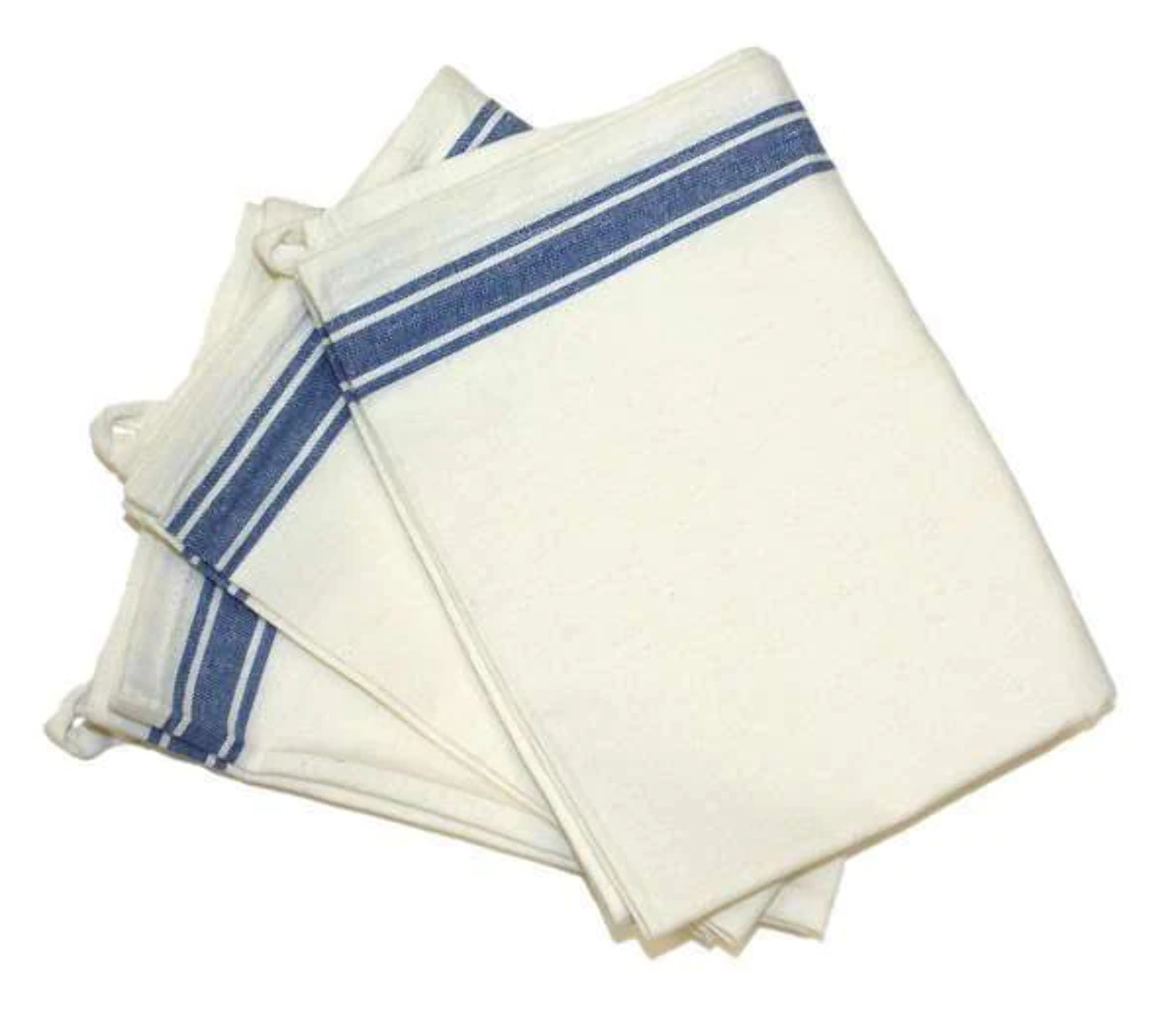 Aunt Martha's Stitch 'Em Up Retro Stripe Towels 18"X28" 3/Pk-Blue Stripe - image 1 of 2