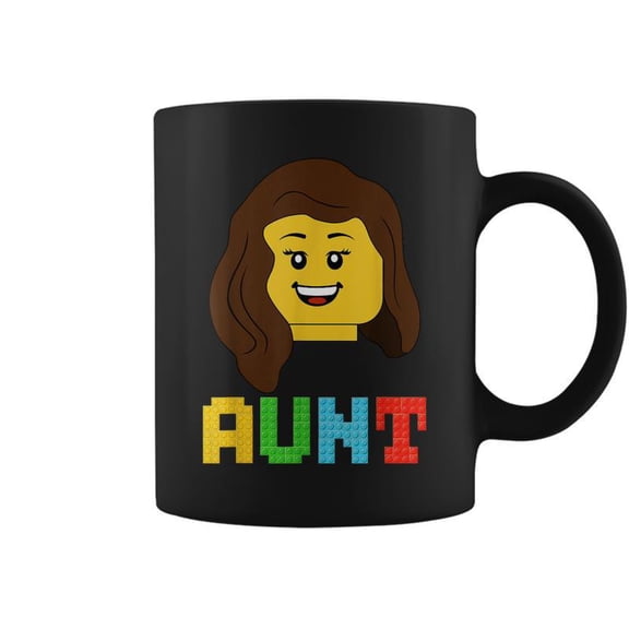 Aunt Master Builder Building Bricks Blocks Matching Family Coffee Mugs