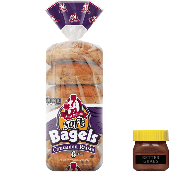 Aunt Millie's Bagels, Cinnamon Raisin, 6 Ct., 20 oz.
