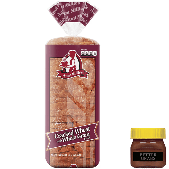 Aunt Millie's Cracked Wheat with Whole Grain Bread, 22 oz
